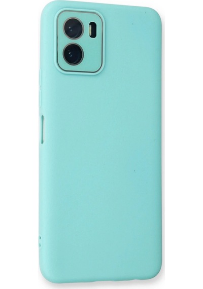 Cosmotex Newface Vivo Y15s Kılıf Lansman Glass Kapak - Turkuaz