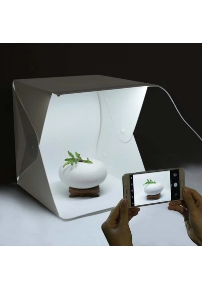 Kullanıma Uygun Ürün Çekim Çadırı Mini Fon Fotoğraf Stüdyosu Ledli Işık Perdesi