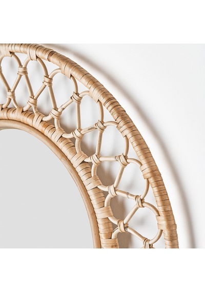 Ikea Grinsbol Yuvarlak Ayna 55 Cm Naturel