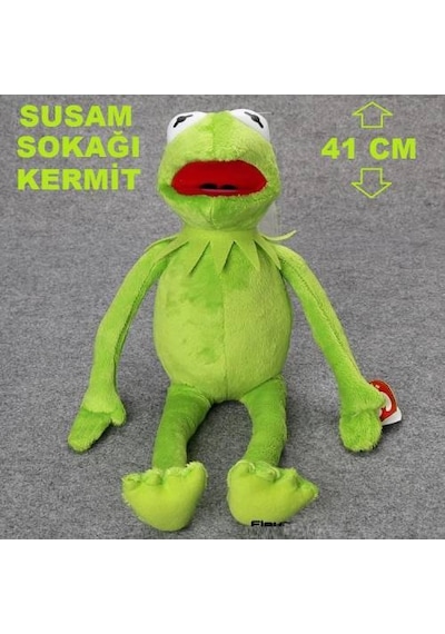 Susam Sokağı Kurbağa Kermit 41Cm Peluş Oyuncak Nostalji Hediyelik