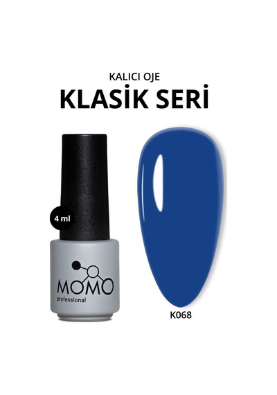 Momo Professional Kalıcı Oje K068 Kobalt Mavisi 4 Ml
