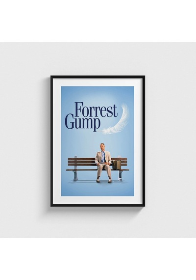 Forrest Gump 1994 Film Posteri Tablo Çerçeveli Poster Duvar Dekorasyonu Siyah Çerçeveli Tablo Siyah Çerçeveli Tablo Dn11d278sıyah