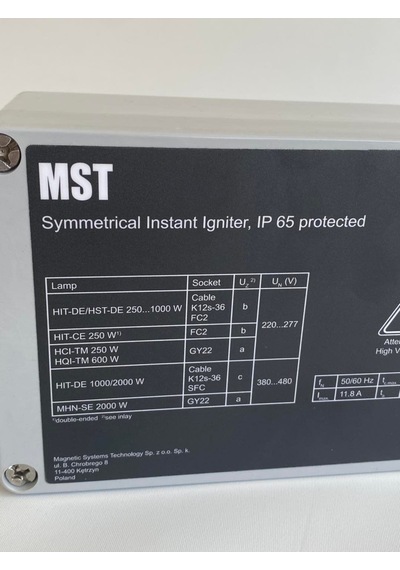 Mst Yüksek Yoğunluklu Deşarj Lambası Ignitör Ateşleyici 230-480 Z