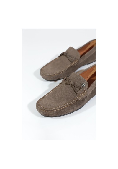 Dgn 1082 Erkek Üstü Lastikli Comfort Ayakkabi Vizon Süet