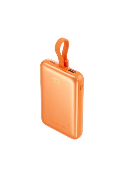 Vention 10000mah 22,5w Powerbank Manyetik Kablosuz Şarj Usb-c + Usb-c/usb-a/kablosuz Dahili Askı Kablolu Turuncu