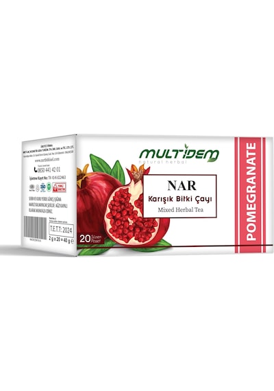 Multidem Nar Karışık Bitki Çayı 20'li