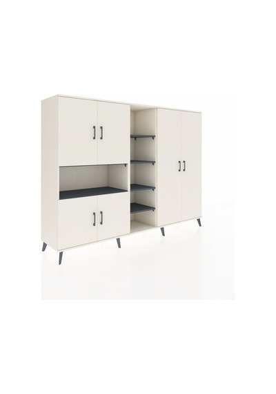 Hyperion Dolap 13 Raflı 6 Kapaklı 220x44x163 Aytaşı-aytaşı/antras Aytaşı-aytaşı/antrasit Hyperion Dolap 13 Raflı 6 Kapaklı 220x44x163 Aytaşı-aytaşı/antras Aytaşı-aytaşı/antrasit
