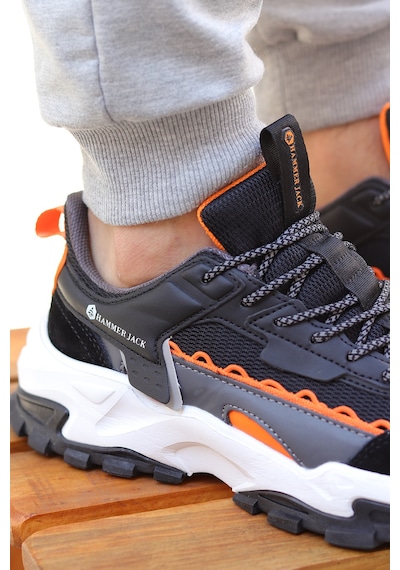 Hammer Jack Ster Memory Foam Erkek Sneaker Ayakkabı 167800000348 01 Siyah Siyah