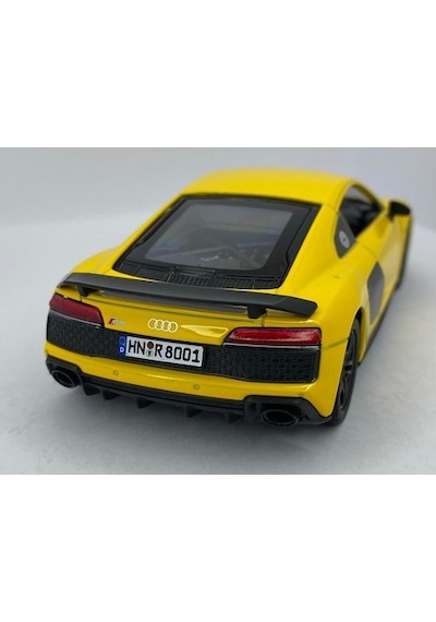 Kinsmart 2020 Audi R8 Coupe 1:36 Sarı Çek Bırak Model Araba
