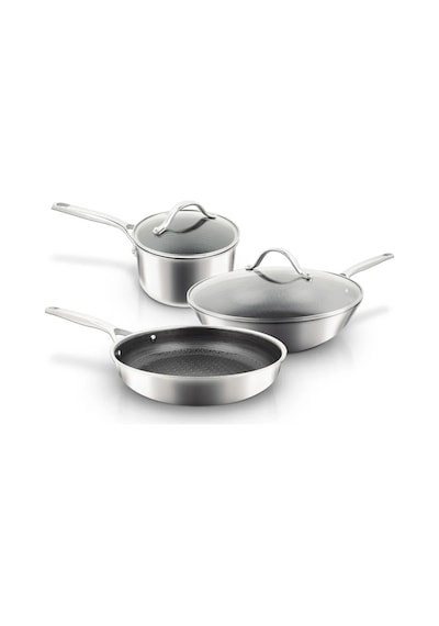 Uniqella Silver Pro Serisi Yeşil 5 Parça Set Çelik