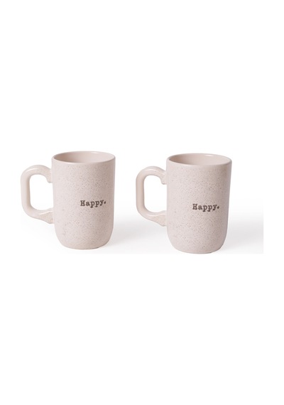 Keramika Happy Formart Kupa 11 Cm 2 Adet 22342 Krem
