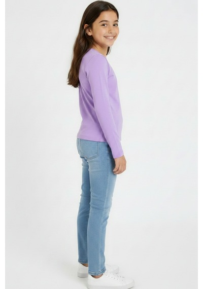 Kiagu Lila Basic Tsort - Terletmeyen Esnek Kumaş Pamuklu Mevsimlik Lila Kız Çocuk T-shirt Lila Kiagu Lila Basic Tsort - Terletmeyen Esnek Kumaş Pamuklu Mevsimlik Lila Kız Çocuk T-shirt Lila