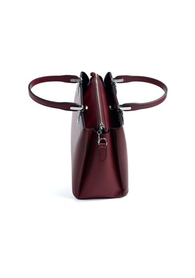 Silver Polo Sp1253 Kadın El Çantası Düz Bordo-bordo