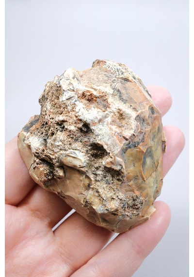 Sarı Merlinit Jeot Hardal Ve Zeytin Dendritik Opal İle Orta Kısmında Druzy Boşluk, 117g