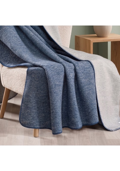 Maxstyle Blau Tek Kişilik Battaniye Denim 150x200 Cm Renkli