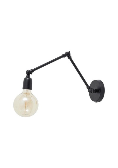 Rys Retro Siyah Metal Mafsallı Akrobatik Dekoratif Duvar Aplik-rys00254
