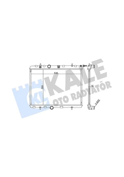 Citroen C-elysee Motor Radyatoru 1.2 Puretech 2018-2019 Kale 350745