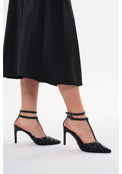 Wolk Shoes Kadın Topuklu Stiletto Ayakkabı Siyah