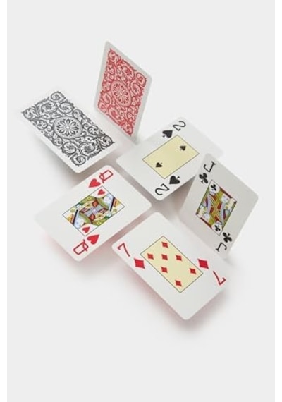 Copag 1546%100 Plastik Oyun Kartları - Poker Boyu, Jumbo Endeks, Mavi & Kırmızı İki Deste