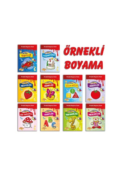 Örnekli Boyama Dizisi 10 Set - Fglt-751533