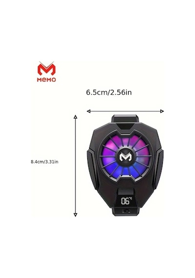 Wangxi Memo Dl05 Mobil Telefon Radyatör Arka Klips Yüksek Güç Soğutma Radyatörü Renk Dl05