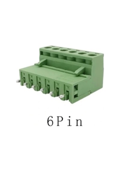 6 Pin 5.08mm Geçmeli 180c Takım Klemens