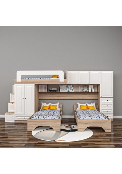 Power Genç Odası Takımı Mdf Sis Gri Power Genç Odası Takımı Mdf Sis Gri