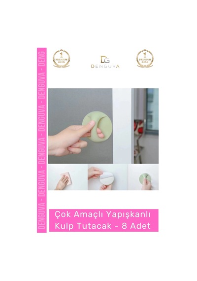 Kulp Pratik Mobilya Çekmece Dolap Pencere Cam Kapı Kendinden Yapışkanlı Yapışkanlı Kulp Tutacak - 8 Çok Renkli