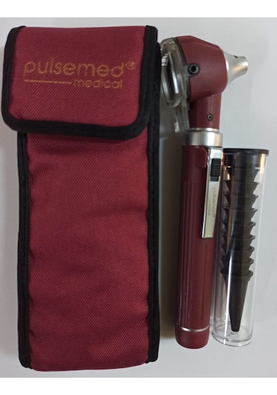 Pulsemed Fiber Optik Otoskop (Kırmızı Renk)
