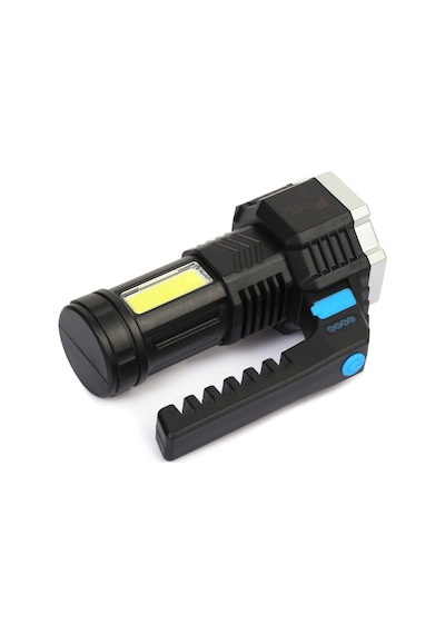 Ps-3879 Usb Şarj Göstergeli Şarj Edilebilir 7 Xpe +cob Led El Feneri Çok Renkli
