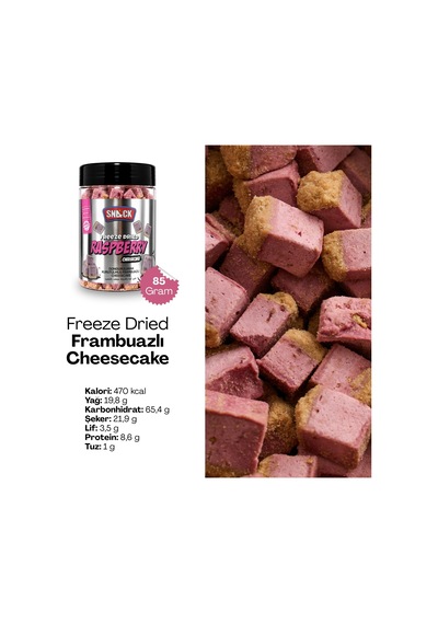 Cheesecake Tadım Paketi 5 Kavanoz Freeze Dried Tatlı