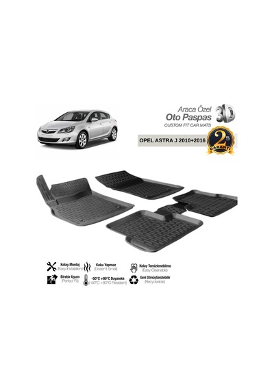 3d Paspas Siyah Opel Astra J 2010-2016