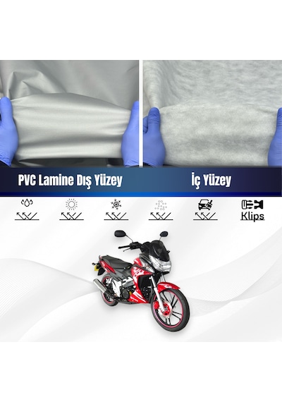 Yukı Yıldız 130 Su Geçirmez Motosiklet Brandası Motor Branda