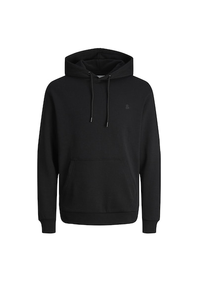 Jack & Jones Erkek Kapüsonlu Sweatshirt - Paulos 12256591 Black Yeşil