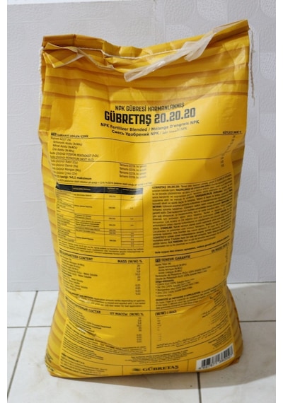 Azot- Fosfor- Potasyum Içerikli Harmanlanmış Npk Gübresi 20-20-20+me - 25 Kg 1 Adet