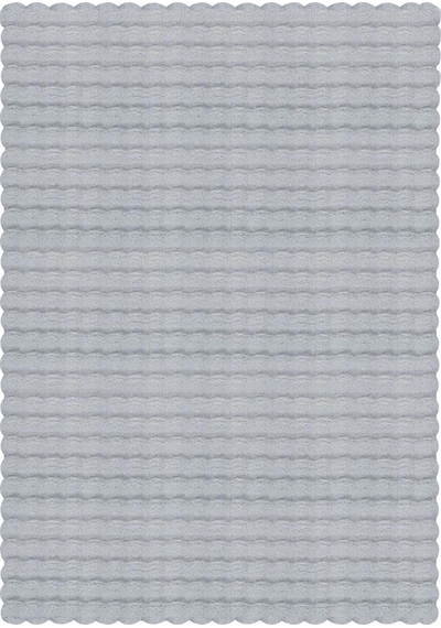 Raschel Carpet Açık Gri Yumuşak Bubble Kaymaz Özel Taban Peluş Halı Yolluk