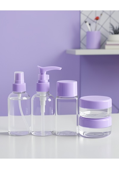 5'li Şeffaf Kozmetik Şişe Seti 30 Ml