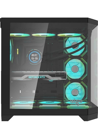 Aigo Darkflash Ft418 Pro At-750w 80+ Bronze Usb3.0 4 12cm Fan Siyah Atx Oyuncu Kasası