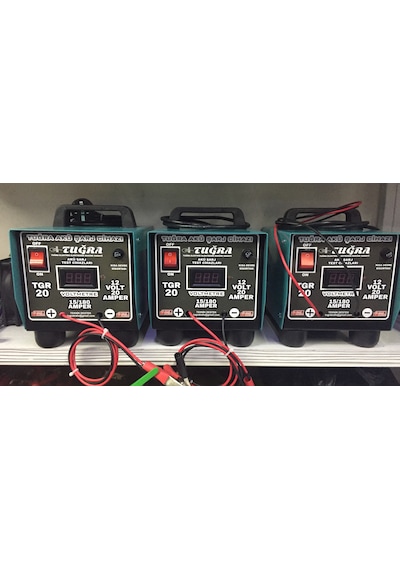 Tuğra 12 Volt 20 Amper Dijital Akü Şarj Cihazı Tuğra 12 Volt 20 Amper Dijital Akü Şarj Cihazı