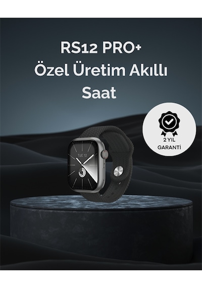 Rs12 Pro+ 2025 Serisi Uzun Şarj Süreli Garantili Full Ekranlı Özel Üretim Akıllı Saat 2gb Hafıza, Amoled, Gps, Sesli Arama