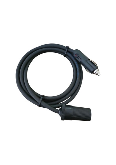 Araç Çakmaklık Uzatma Kablosu 12-24 Volt 16 Amper 2 X1,5mm Ttr Bakır 2 Mt-siyah
