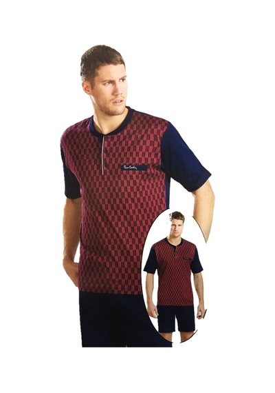 Pierre Cardin 5041 Kısa Kollu Şort Ilaveli Üçlü Erkek Pijama Tak.