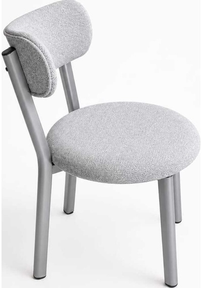 Efe Mobilya T-6046 Teddy Açık Gri Sandalye 4 Adet