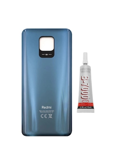 Redmi Note 9s - Note 9 Pro Arka Pil Kapağı Yapıştırıcı  Siyah