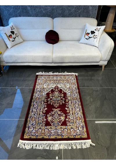 Seccade Dokuma Halı Seccade Püsküllü 80x125 Kahverengi