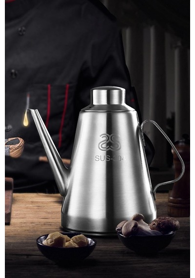Komple 304 Çelik 18 Oz 500 Ml Yağdanlık Sosluk Sirkelik Cin593 Çok Renkli