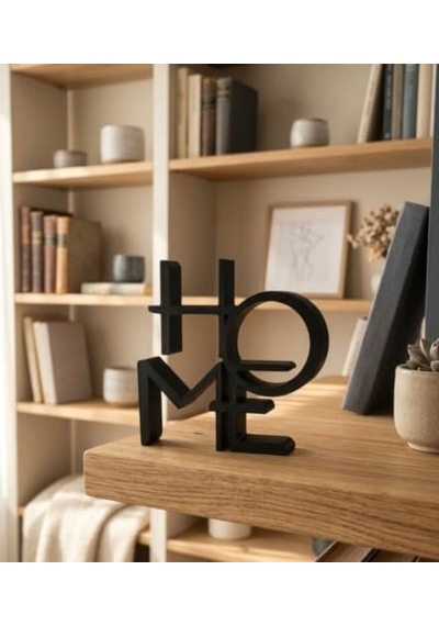 Home Yazılı 3d Baskı Dekoratif Heykel Modern Ev Dekor Aksesuarı, Benzersiz Tasarım