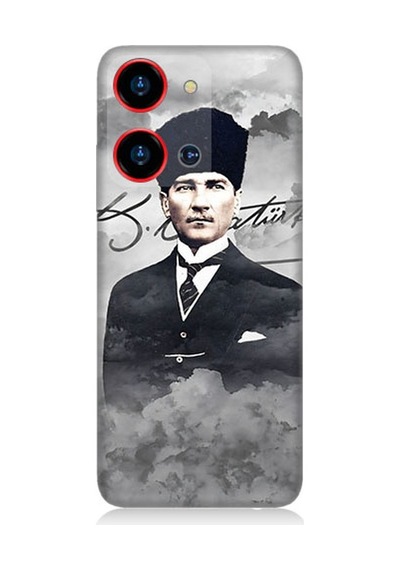 Reeder S19 Max Pro S Zoom Uyumlu Atatürk Portresi  Desenli Silikon Kılıf