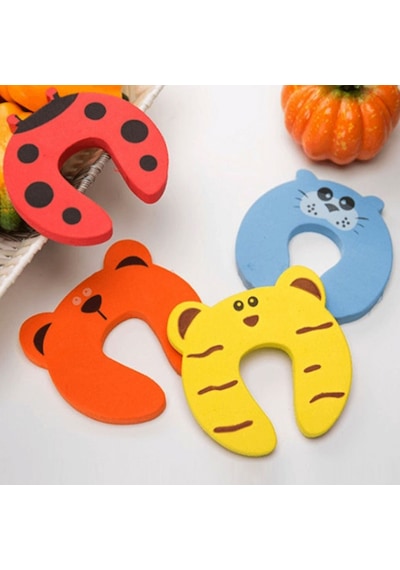 Kapı Stoperi Bebek Çocuk Parmak Koruyucu 4Lü Set