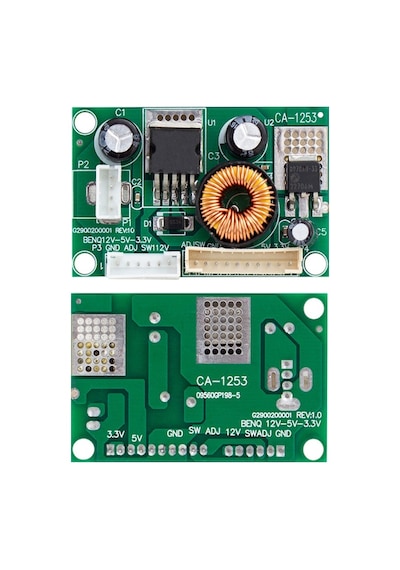 Power Supply Modul 12v Dc Converter Dc Step-down Module 12v To 5v To 3.3v 3a